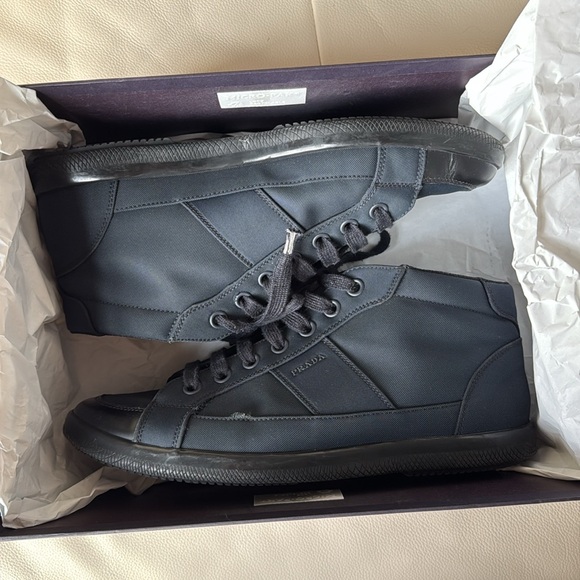 Authentic Prada Nylon High-Top Sneaker - Picture 9 of 11
